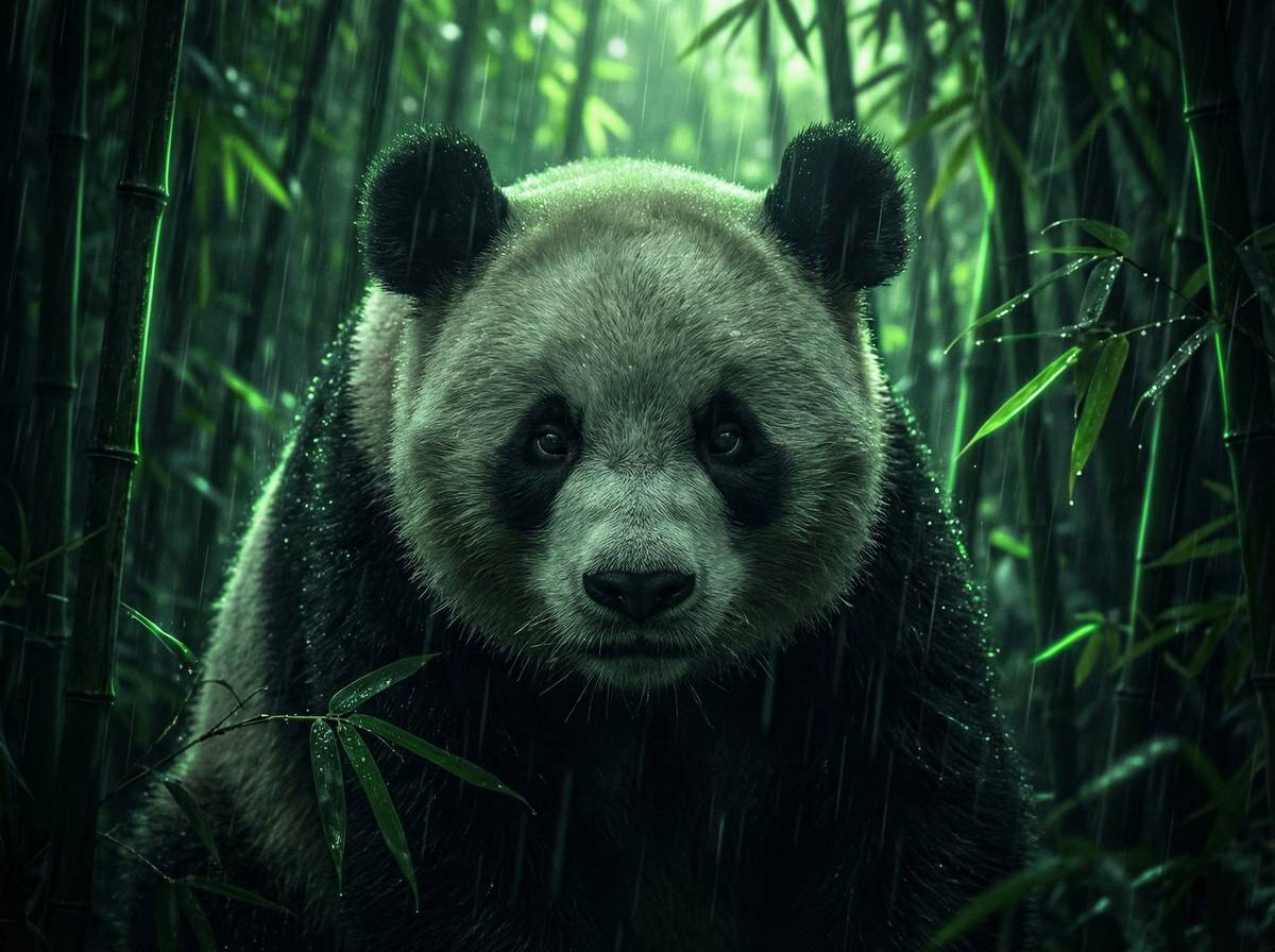 小马拉大车精选视频-熊猫竹林漫步